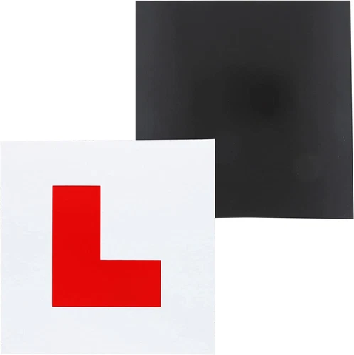 Genuin 2 x L Plate Fully Magnetic Exterior Car New Learner - Secure & Safe