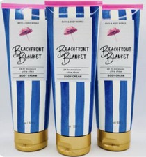 Bath Body Works LOT OF 3 BEACHFRONT BLANKET Body Creams Discontinued Scent