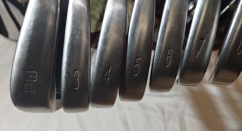 RARE Alpha 500 Complete Club Iron Set 3-9+PW with Original Head Covers - Picture 8 of 12