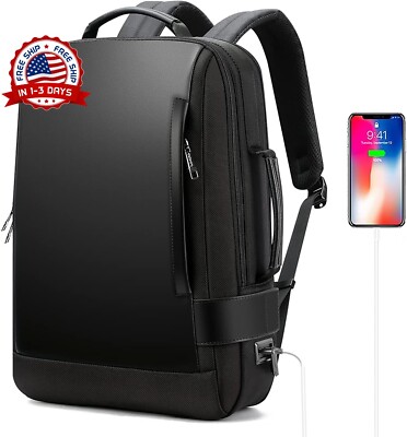 Mochila para Laptop Impermeable Anti-robo con Carga USB Mochila Portátiles 15.6''