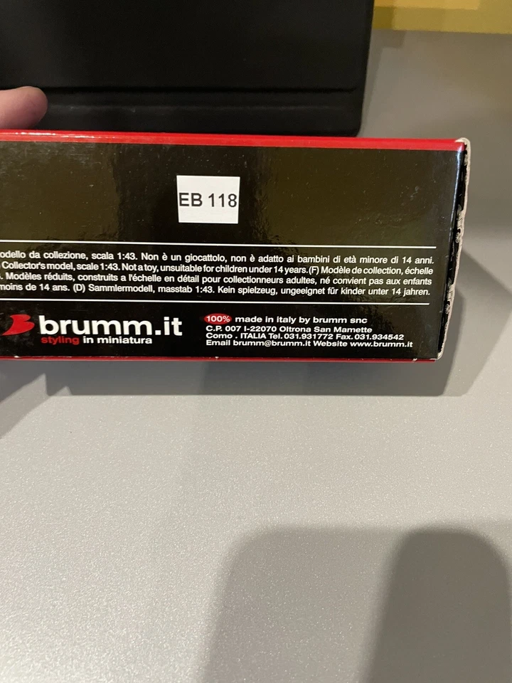 Brumm R367-CH Ferrari 126 CK Turbo 1^GP Montecarlo 1981 Villeneuve 1:43 +driver - Immagine 4 di 4