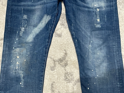 7th HVN Men blue Jeans size 38x31 Paint Design Distressed - Picture 6 of 17