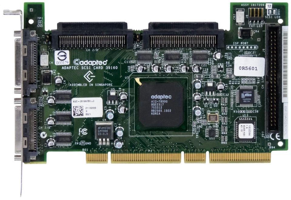 Raid Controller Card Adaptec ASC-39160 Dell 0R5601 SCSI Pci-X Asc-39160/Dell3 - Image 2 of 2
