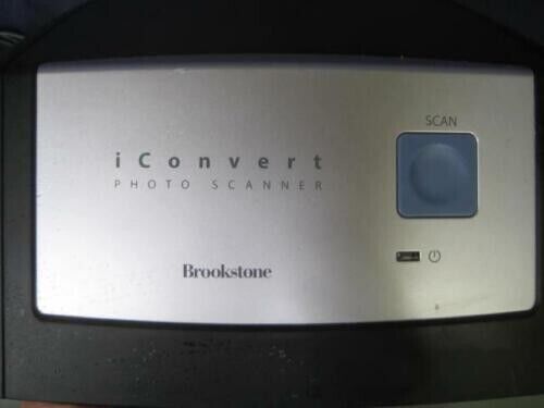 NEW Brookstone iConvert Photo Digital Scanner 600 DPI USB Scans photos-Computer - Picture 1 of 1