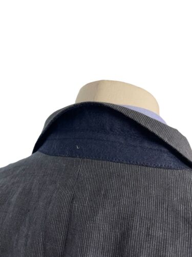 Herren GANT Leinen Blazer 42" dunkelmarine Nadelstreifen Hochzeit Sommer - Bild 9 von 15