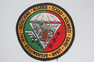 FRANZÖSISCHE FREMDENLEGION 2. REP REGIMENT DER FALLSCHIRMSPRINGER STOFF RUND PATCH ABZEICHEN