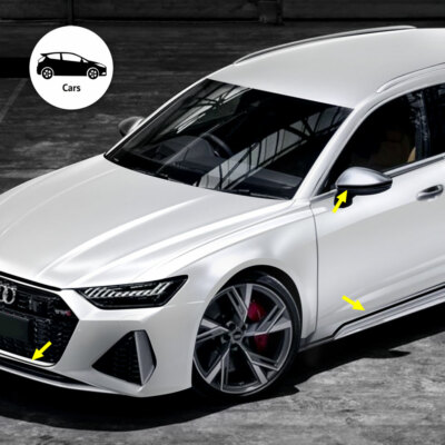 4R  10493 Tri Stripes Adhesive Strips For Cars, Silver - View #11