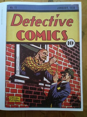DC Comics Reproduktion Poster. Detektiv Comics #11, Januar 1938 von Creig Flessel