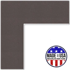 ArtToFrames Custom Brown Chestnut Picture Photo Frame Mat Matting Board
