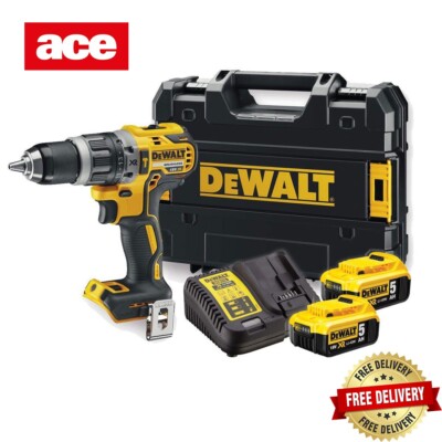 DEWALT DCK266M2T 18V Brushless Bohrhammer und Schlagschrauber Set mit 2 x 5,0Ah