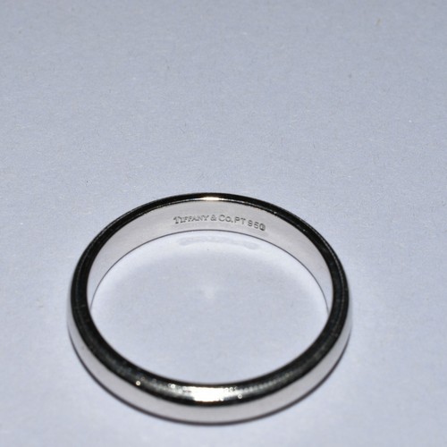 Tiffany & Co. Platinum PT950 Classic Milgrain Wedding Band Ring Size 9.75 4MM - Picture 2 of 4