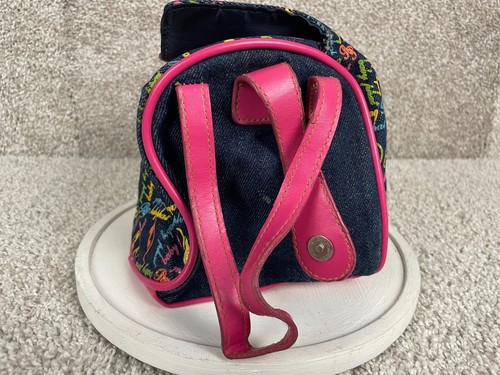 Baby Phat Shoulder Handbag Womens Small Magnetic Double Strap Black Pink - Picture 4 of 10
