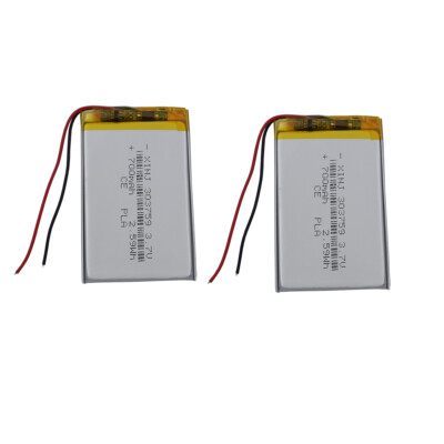 2pcs 3.7V 700mAh 2.59Wh Rechargeable Li-polymer Li Battery 303759 For ...