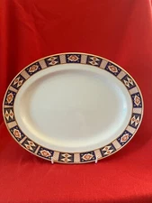 c 1900 Sampson Bridgwood & Son ironstone oval platter