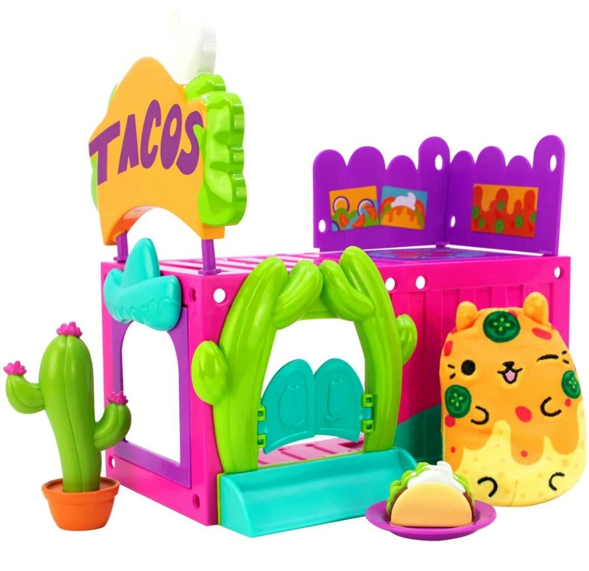 NEW OFFICIAL CATS VS PICKLES DELUXE TACO HUT CAT CONDOS STARTER PLAY SET