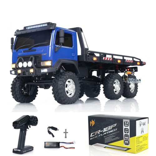USED Flatbed Truck 6x6 RC Rock Crawler 1/18 RTR Off-Road Truck 2-Speed Lights