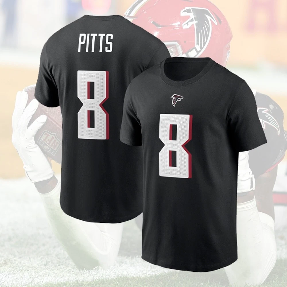 Kyle Pitts #8 Atlanta Name and Number Player 2025 Special For Fan