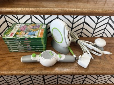 Leap Frog Leap TV Educational Video Gaming System W/ Controller & 7 Games