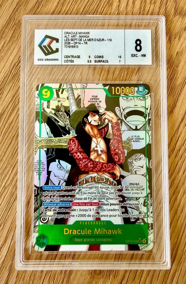 Carte ONE PIECE-MANGA Dracule (OP14-119)SEC*-OP14 LES SEPT DE LA MER D'AZUR-FR