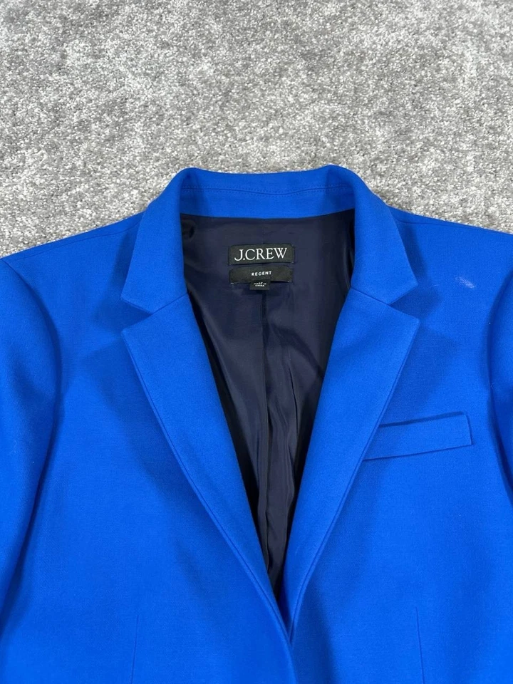 J.Crew Regent Suit Womens 10 Blue * - Image 2 of 4