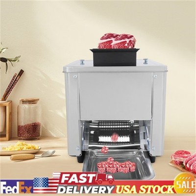 110V Electric Meat Cutter Meat Slicer Shredded Cutting Machine Stainless Steel