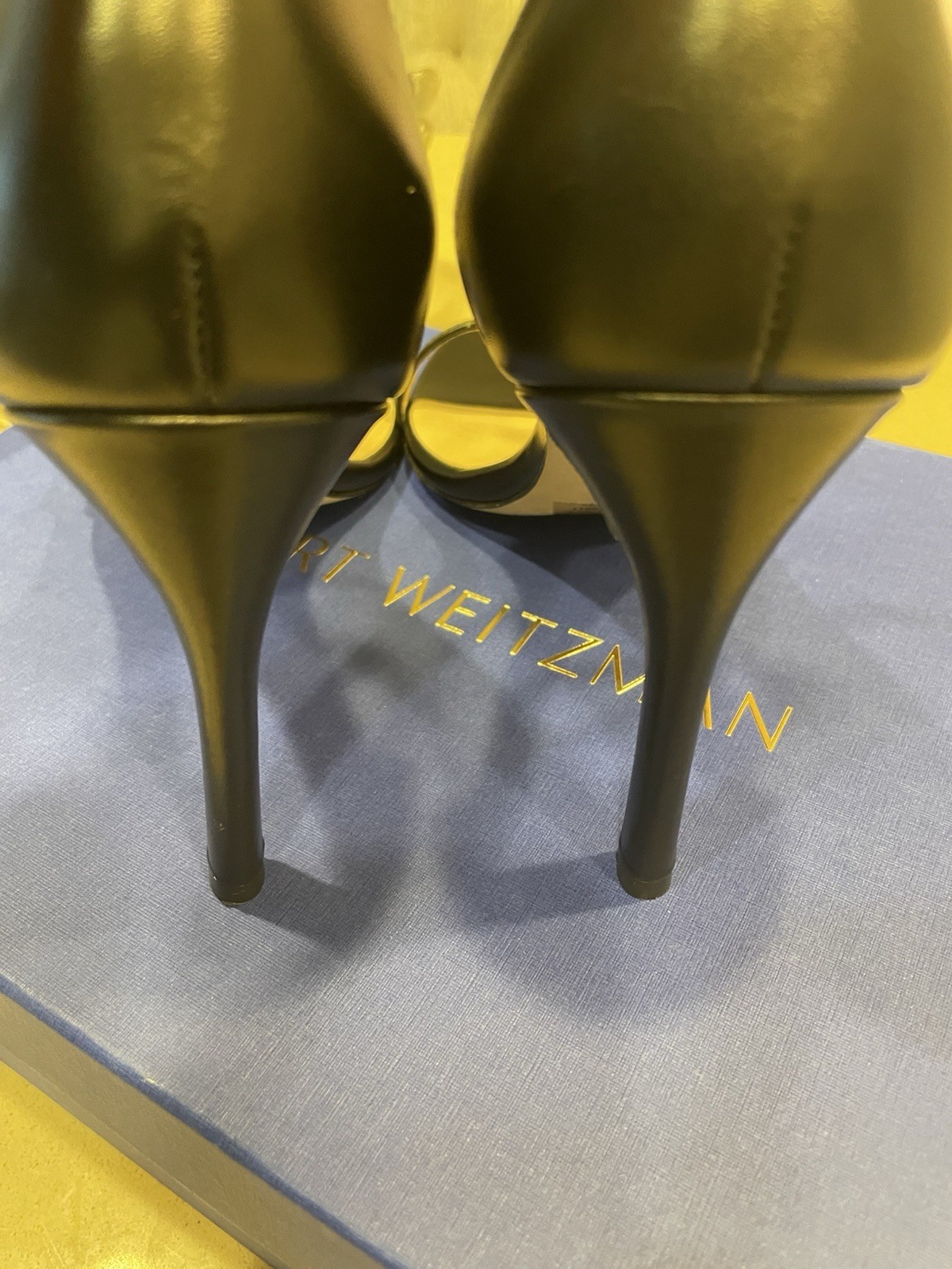 Stuart Weitzman strapped heel size 6.5/black - image 5