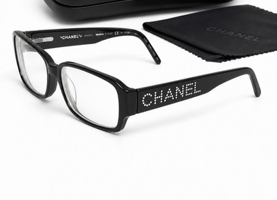 CHANEL Damenbrille Brillenfassung 3059-B Swarovski Schwarz Original