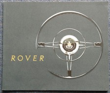 ROVER Car Range LF Sales Brochure 1958 Ref 548 Models 60 75 90 105R 105 S