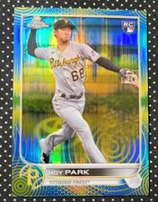 2022 Topps Chrome Sonic - Hoy Park RC - Blue & Yellow Sonic Pulse Refractor #32