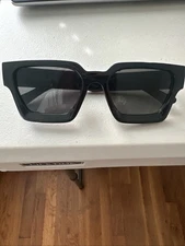 Retro Rectangle Sunglasses for Women Men Chunky Square Thick Frame Glasses UV400