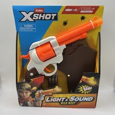 ZURU X-Shot Wild West Revolver Light & Sound ...