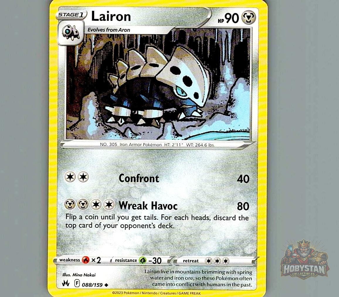Lairon 088/159 Crown Zenith CRZ Uncommon Pokemon TCG Card A01-CRZ