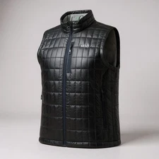 Stio Vest Mens Large Black Azura Quilted Insulated Primaloft Puffer Outdoor