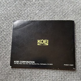 KOEI Nobunaga's Ambition Original Instruction Manual English Nintendo NES