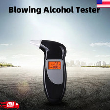 Digital LCD Police Breathalyzer Alcohol Tester Analyzer   Accurate Detection