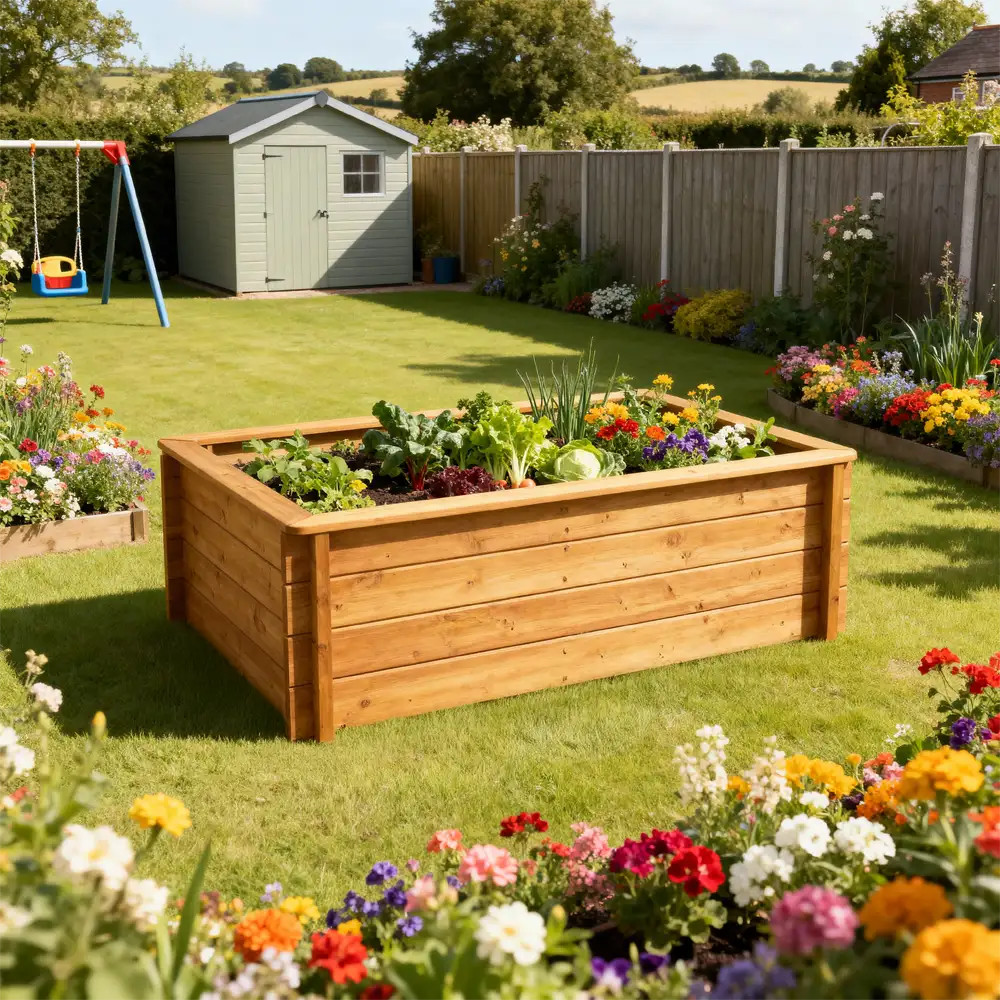 Raised Garden Bed - 2m x 1.5m - 563mm Height - 44mm Thick Wall