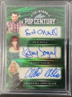 2026 Leaf Pop Century Ed O'Neill/Katey Sagal/Christina Applegate 2/2 Auto