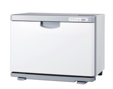 Towel Warmer Front-Opening L Size 20L White/Gray Compact Hot Box Towel Steamer