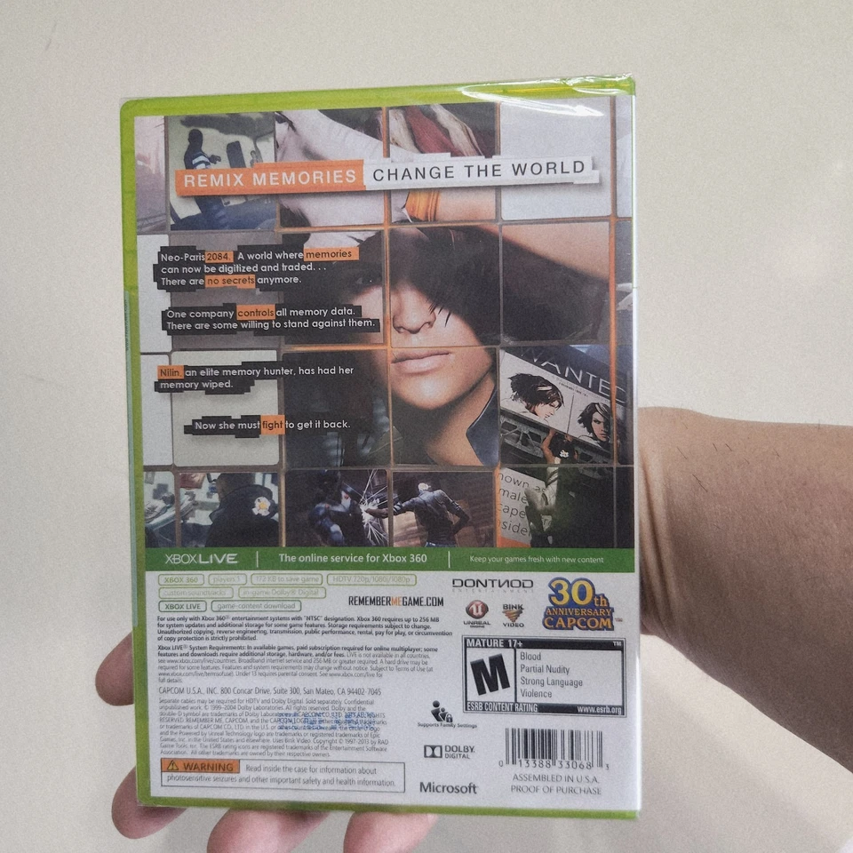 Xbox 360 Remember Me - NEW, SEALED - Image 2 of 4