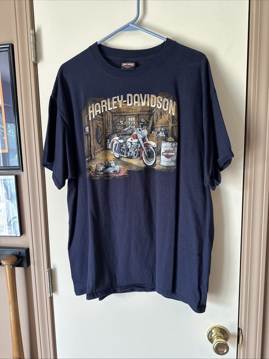 Bakersfield Harley Davidson, Bakersfield California. Blue XL T