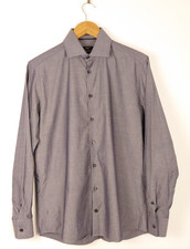 Versace 19-69 Abbigliamento Sportivo SRL Men’s Med Button Down  Geometric Gray