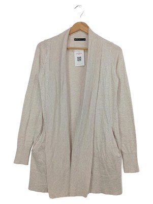 MOHITO Strickjacke Damen 34/XS Beige Casual Cardigan Langarm
