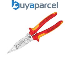 Knipex 13 96 200 SB VDE Multifunctional Installation Pliers with Opening Spring
