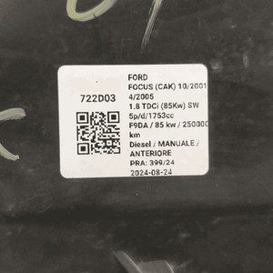 1343658 Projektor Links FORD FOCUS (CAK) 1.8 16V Ber. 5p/b/1796cc