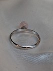 925 Sterling Silver Ring W Rose Quartz, Stamped JCM , Size 7 [P42] — photo 4