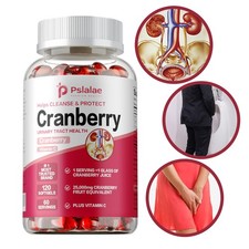 120pcs Cranberry - Vitamin C - Kidney Cleanse  Detox, Urinary Tract Support