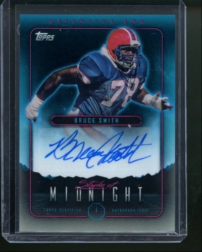 2024 Topps Midnight Bruce Smith Stroke of Midnight Auto Bills