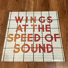 WINGS At The Speed Of Sound 1976 LP Rock Paul McCartney Record CAP-11525 EXC