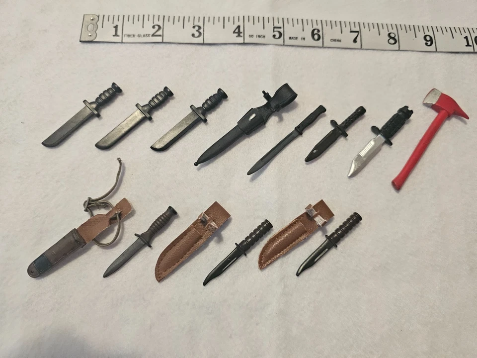 1/6 Knife & Axe Lot GI Joe Dragon BBI 21st Century Ultimate Soldier Weapons - Изображение 2 из 2