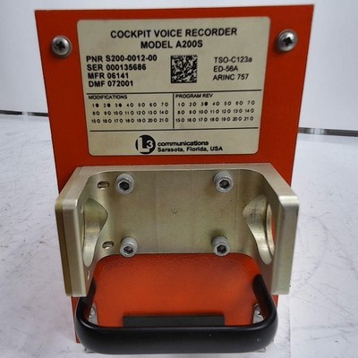 Cockpit Voice Recorder A200S L3 Communications S200-0012-00 (CORE)